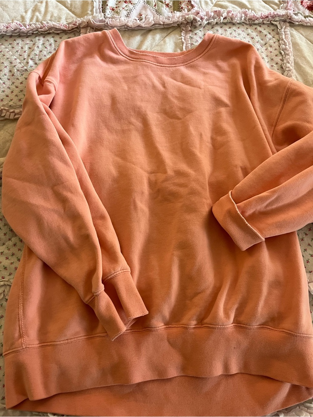 aerie coral sweatshirt
